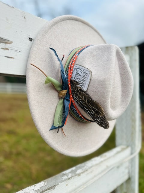 Johnny Cash Wide Flat Brim Hat