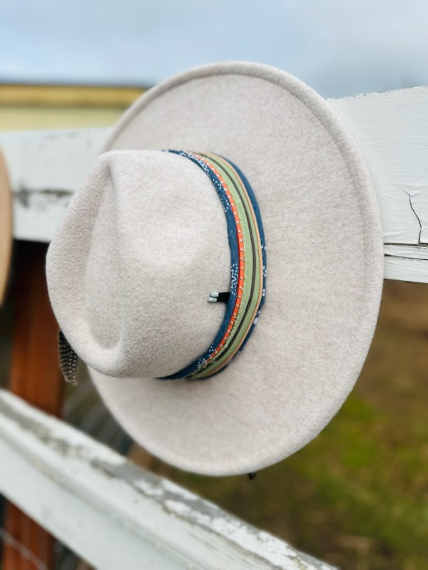 Johnny Cash Wide Flat Brim Hat