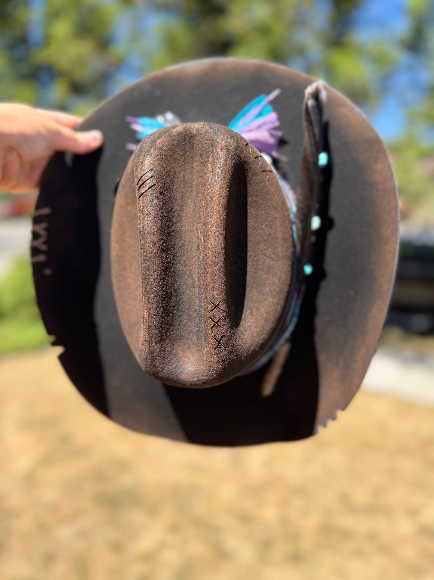 Custom Harley Cowboy Hat