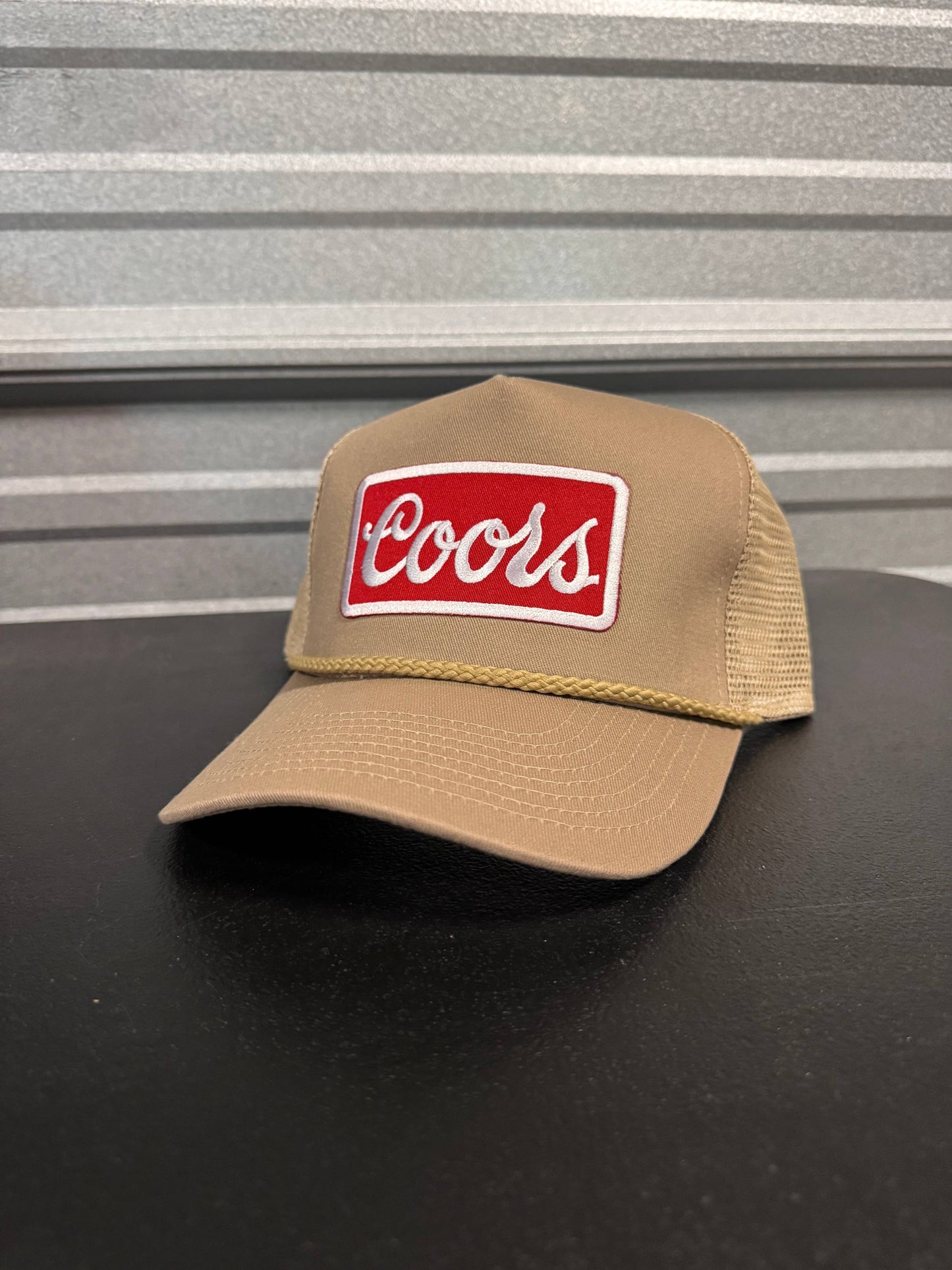 Coors Vintage Red Khaki Trucker