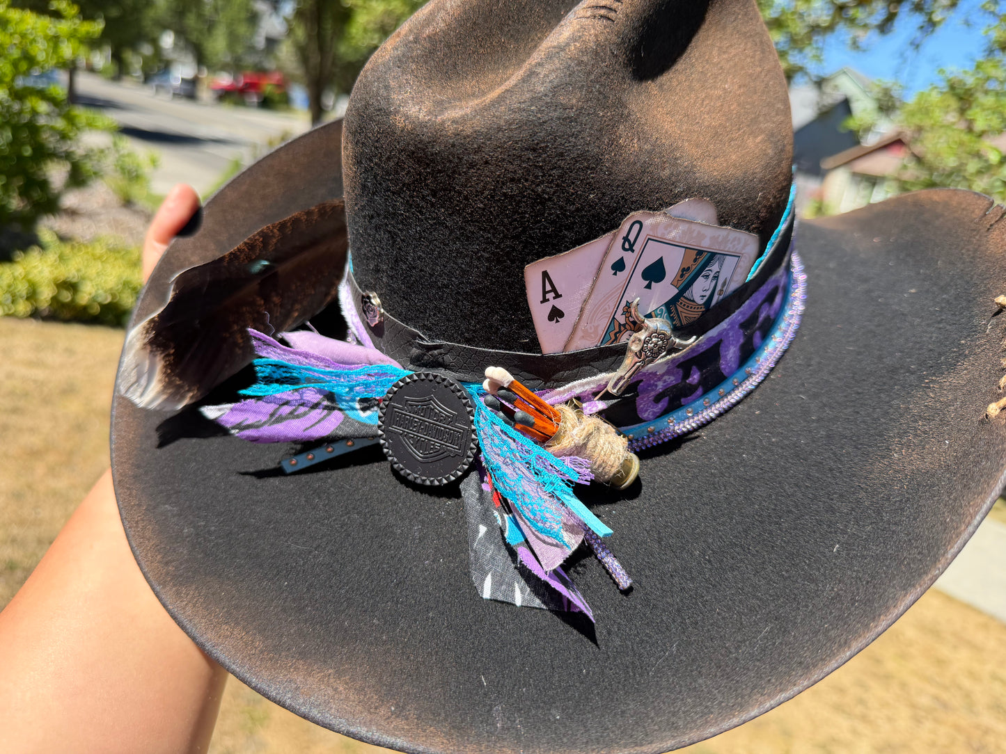 Custom Harley Cowboy Hat