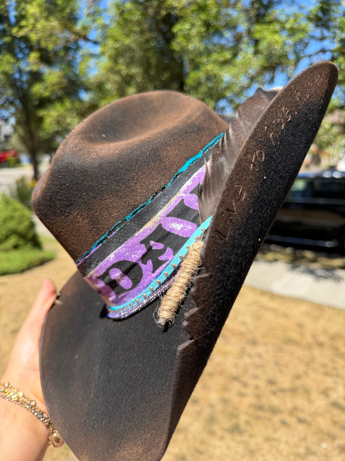 Custom Harley Cowboy Hat