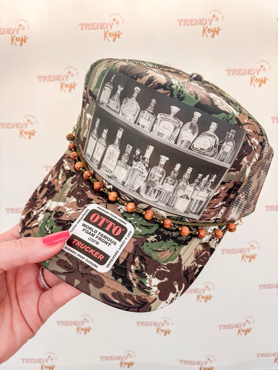 Whiskey Drunk Trucker Hat: No Chain
