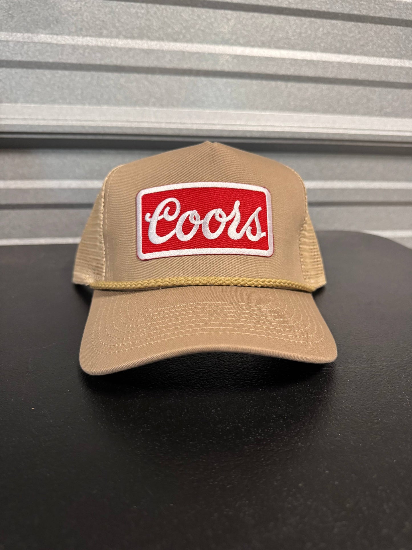 Coors Vintage Red Khaki Trucker