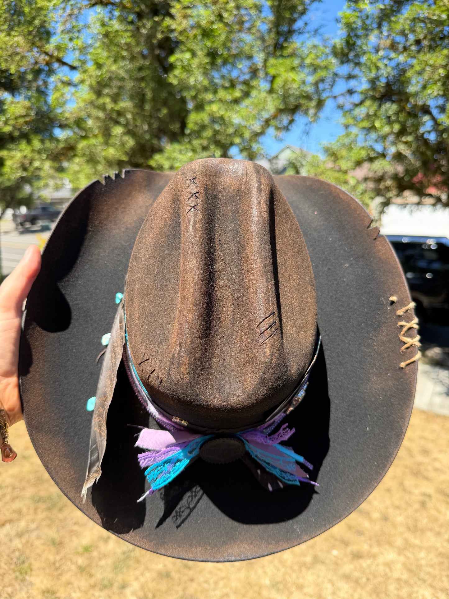 Custom Harley Cowboy Hat