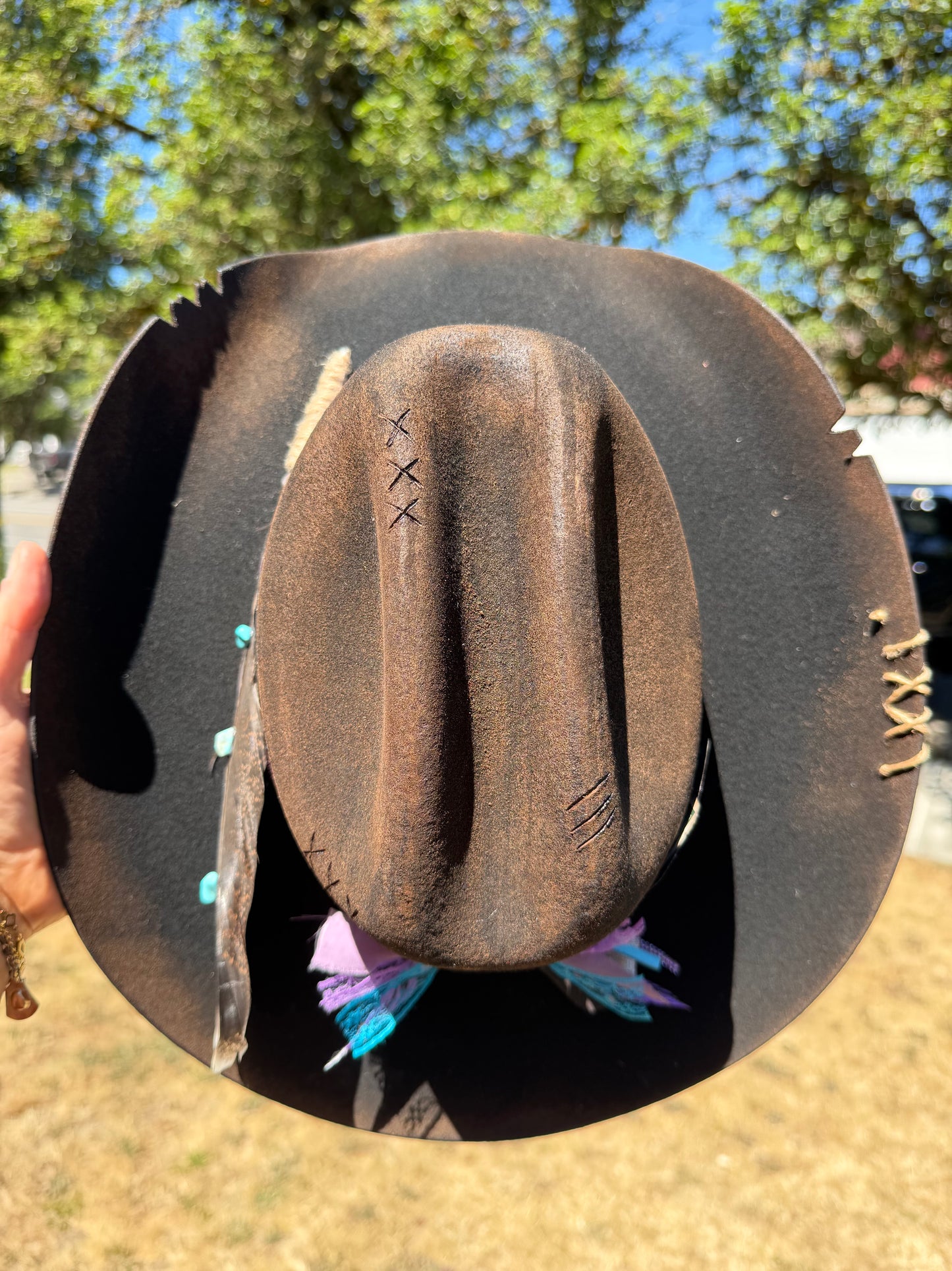 Custom Harley Cowboy Hat