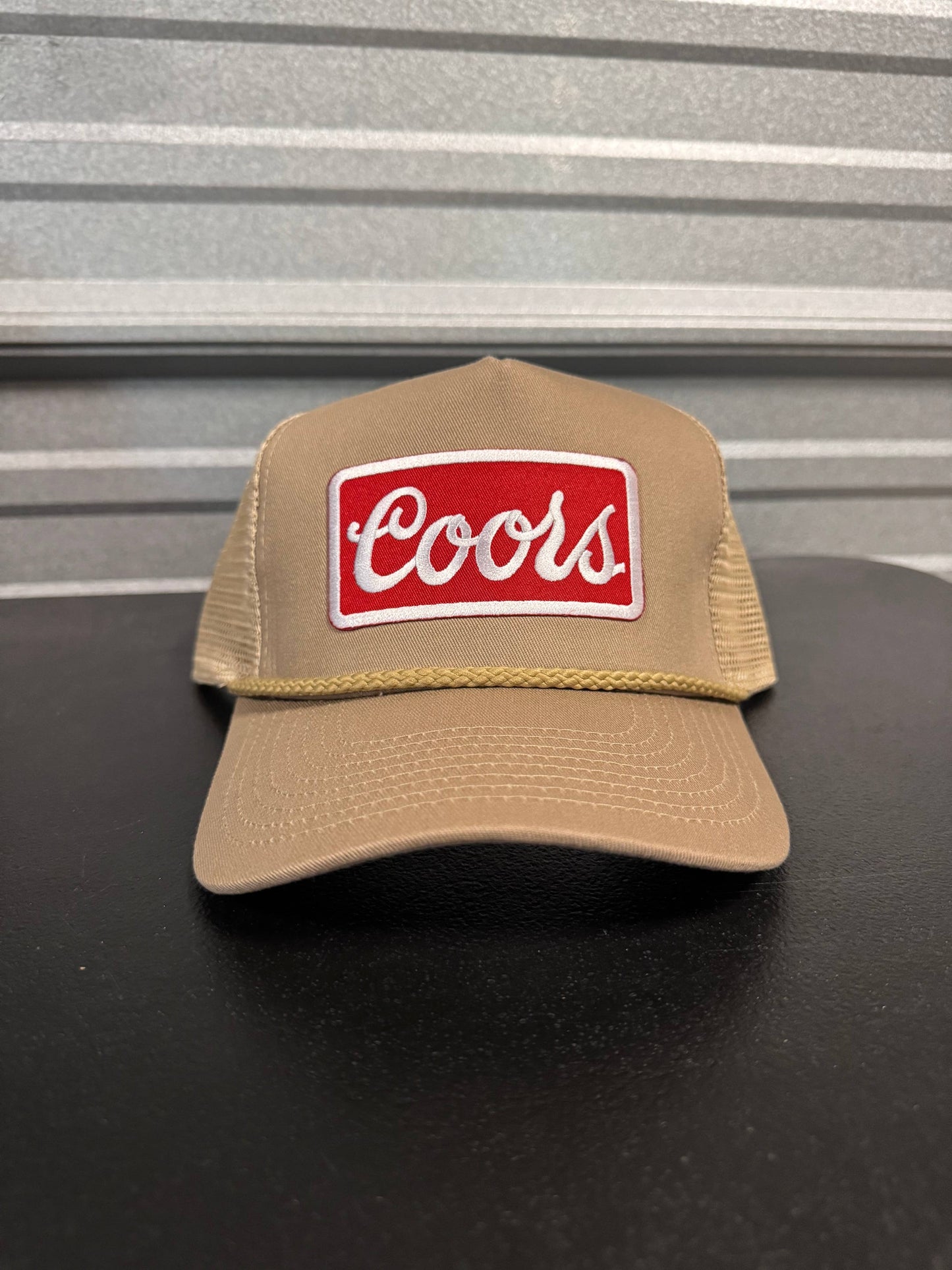 Coors Vintage Red Khaki Trucker
